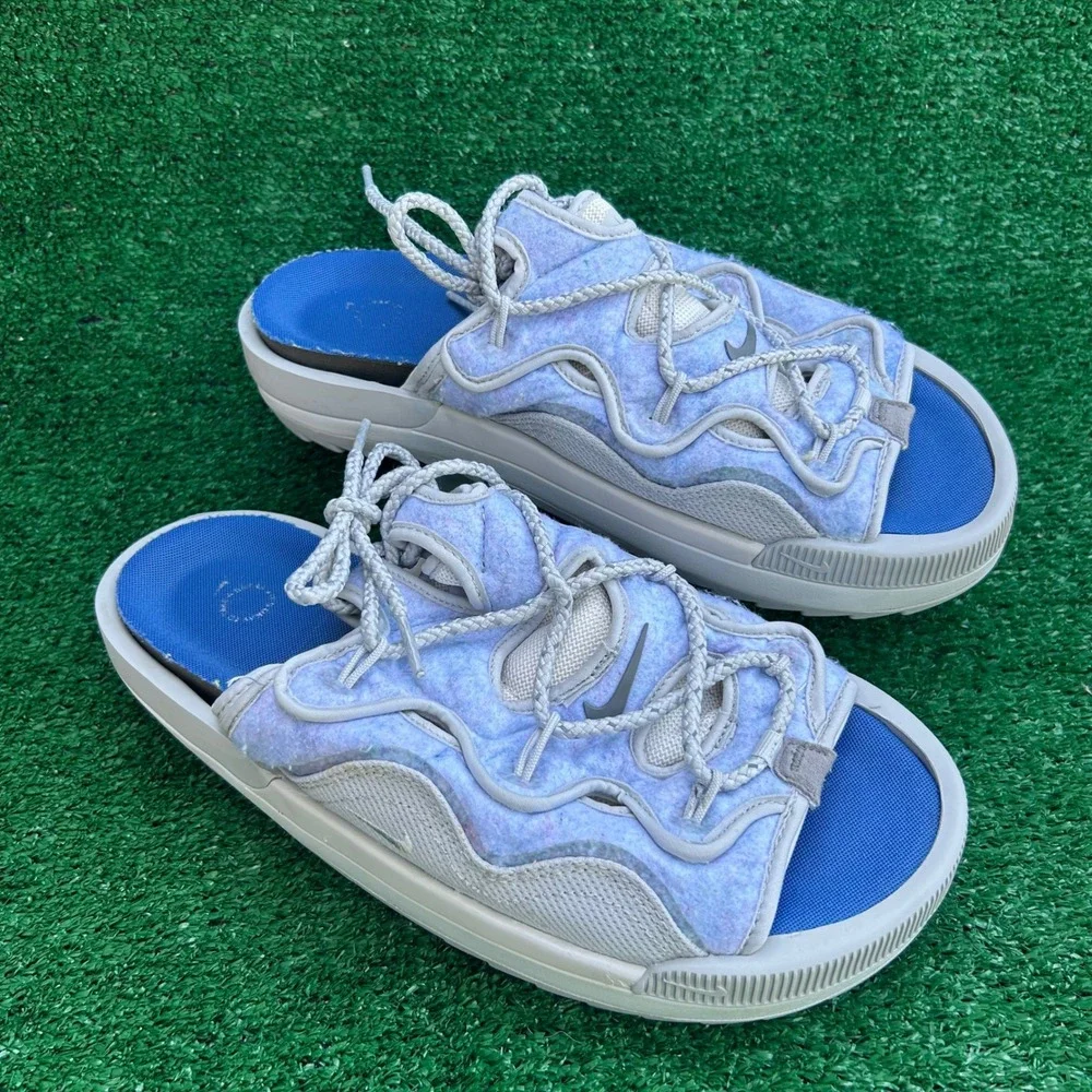 Nike Offline 2.0 Light Arctic Pink Blue Mules DJ6229-001 Mens 10